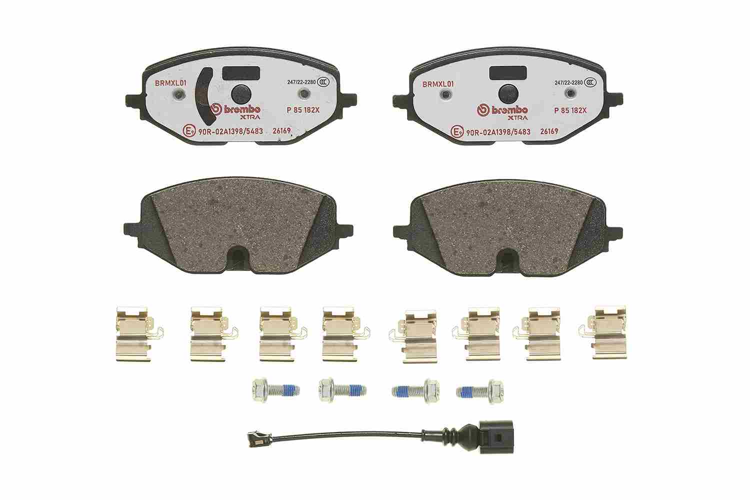 A.B.S. P 85 182X BREMBO XTRA LINE Bremsbelagsatz, Scheibenbremse